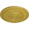 Ekena Millwork Rose Ceiling Medallion (Fits Canopies up to 13 1/2"), Hand-Painted Rich Gold, 33 7/8"OD x 2 3/8"P CM33RORGS - alternate 3